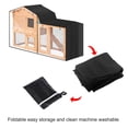 thumbnail image 3 of Oxford Cloth Animal Hutch Cover Exterior Impermeable Prevención De Luz Dañina Animal Cage Cover Protector De Jaula A Prueba De Polvo Para Triangle Animal Hutch Yuarrent HA027221-01, 3 of 5