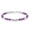 Amethyst + Silver Square Bead Bracelet, variant on Beaded Bracelets for Women - Silver and Gold Boho Bracelets, Trendy Jewelry Gifts for Lover, Mom, Friends