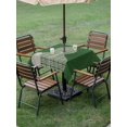 thumbnail image 4 of Outdoor Tablecloth with Umbrella Hole for Patio/Picnic/Party/Camping, Green Gourd Waterproof Table Cloth Square Cover Washable, Modern Abstract Art Geometric (54"x 54"), 4 of 9