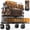 Brown, variant on Sekey 300L Foldable Wagon Cart with 330lbs Weight Capacity, Heavy Duty Folding Collapsible Wagon with Big All-Terrain Beach Wheels & Drink Holders for Outdoor (Khaki)