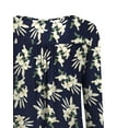 VERABENDI Plus Size Tops for Women Clothes Long Sleeve Shirts Floral Printed V Neck Blouses (M