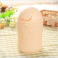 thumbnail image 4 of Mini bote de basura Zulema con tapa giratoria Para Escritorio Dormitorio Coche beige, 4 of 8