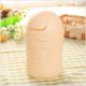 thumbnail image 4 of papelera, tapa dispensadora de papelera para baño, encimera, mesa Beige Sharpla Mini bote de basura con tapa giratoria, 4 of 8