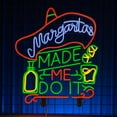 thumbnail image 5 of Handmadetneonsign Margarita Made Me Do It Neon Sign, Cocktail Margarita Wall Art Decor, Bar Club Wall Decor, 5 of 5