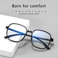 thumbnail image 3 of Blue Light Blocking Glasses, Anti Eye Strain Headache, Reading/Gaming/TV/Phones Glasses for Women Men UV400 Transparent Lens, 3 of 7