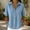 A1_Light Blue, variant on Sillenn Retro Denim Shirt for Women Collar Henley Half Button Short Sleeve Jean Shirt Oversized Dressy Casual Jean Blouse Lightweight Loose Fit Business Casual Office Work Polo Shirt Black L