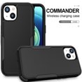 thumbnail image 3 of Feishell for iPhone 15 Plus Durable Rugged Case, [Three Layers Protection] [Military Grade Drop Protection] Heavy Duty Shockproof Anti-Scratch Support Wireless Charging Phone Case, Black, 3 of 6