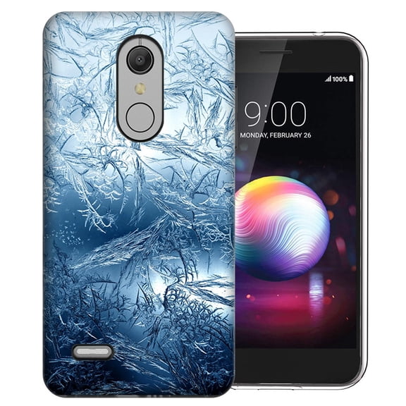 MUNDAZE LG K40 X420 Blue Ice Design Phone Case Cover