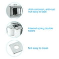 thumbnail image 4 of Uxcell Stainless Steel Cabinet Latches Wardrobe Double Roller Catch  Spring Bead Hardware Latch, 4 Set Metallic, 4 of 6