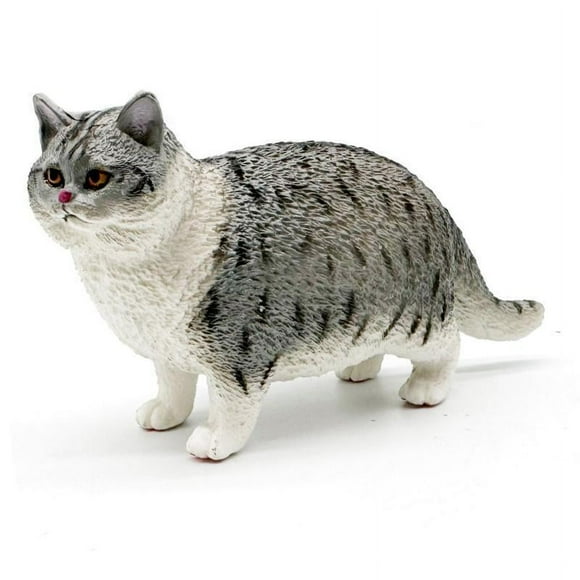 Estatua de gato modelo Kitty Figuras Juguete de aprendizaje Juguete Decoración Figura de animal de PVC de dibujos animados Modelo realista para la