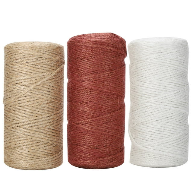 Packing Jute Rope,3Pcs Jute Rope White Jute Rope Hand Made Thick Rope Effortless Installation