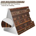 thumbnail image 2 of FORMRS A4 Clipboard Folder with Pen Holder Horizontal Foldable School Office Binder, Brown Tribal Pattern, 2 of 9