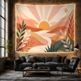 thumbnail image 6 of Sunrise Over Terracotta Hills in a Desert Landscape, Peaceful Boho for Nature Lovers, Abstract Wall Art, Housewarming Gift Tapestry Wall Hanging for Bedroom and Living Room, 6 of 7