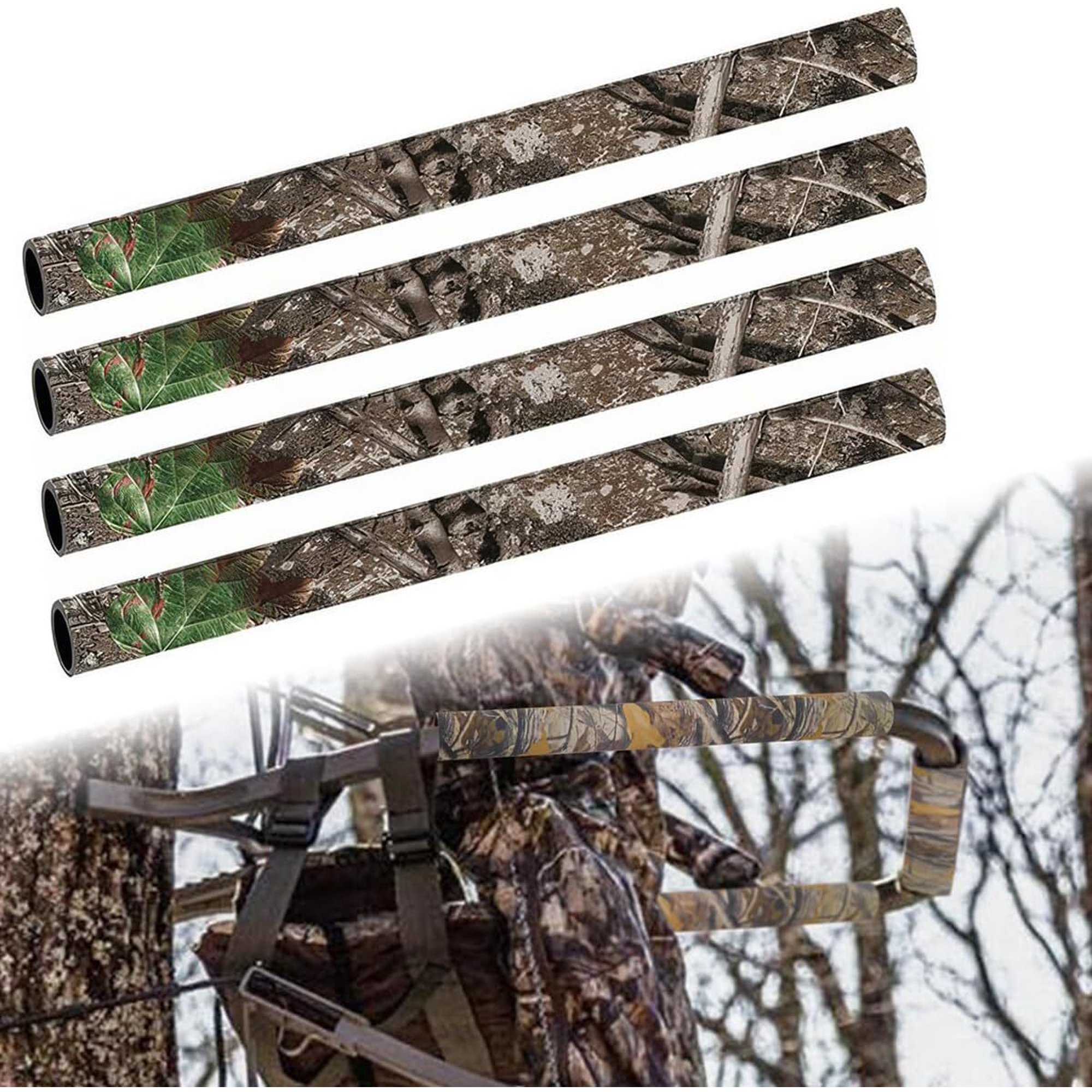 4Pcs Tree Stand Rail Pads 19.6 X5.3 Treestand Shooting Rail Pads Ladder Covers