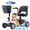 Silver, variant on All-Terrain Mobility Scooter with USB Charge,300lbs Foldable Powered Wheelchair for Adult,Compact Heavy Duty Mobile for Travel,Removable Battery,Blue