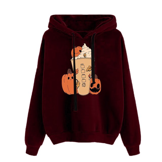 DuoJiaJ Chandail à Capuchon d'Hiver pour Hommes Femmes, Molleton Douillet à Enfiler avec Cordon, Coupe Ample Décontractée, Design Graphique pour l'Automne, Fête de Noël, Activités Extérieures, Chandails à Capuchon Grande Taille pour Femmes