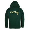 thumbnail image 1 of W Republic 558-167-FOR-01 Men Cal Poly Mustangs Script Hoodie, Forest Green - Small, 1 of 1