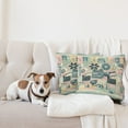 thumbnail image 4 of Ambesonne Cinema Lover Throw Pillow Cover 2 Pack, Movie Themed Modern, 18", Almond Green Blush Peach, 4 of 7