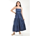thumbnail image 5 of Vestido largo de popelina Roman Fashion juvenil 866 Azul marino, 5 of 5