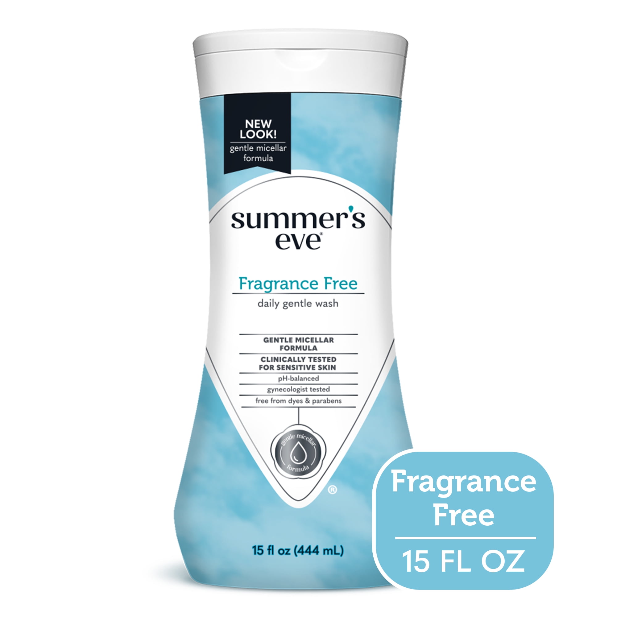 Summer’s Eve Fragrance Free Gentle Daily Feminine Wash, Removes Odor ...