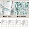 thumbnail image 5 of Eucalyptus Leaves Swag Curtains for Kitchen/Bedroom/Living Room, Turquoise Summer Botanical Weeping Scalloped Curtains 63 Inch Long, Window Swag Topper Curtains Valances 2 Panels Set 36"x63", 5 of 8
