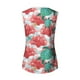 thumbnail image 4 of Camiseta sin mangas de encaje con estampado de mujer Camiseta sin mangas de empalme de cuello redondo Camiseta ligera y cómoda delgada OAVQHLG3B Store lin121212, 4 of 5