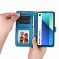 thumbnail image 4 of Funda tipo cartera GANGXUN para Xiaomi Redmi Note 13 4G , diseño girasol, cuero PU, soporte, cierre magnético, tarjetero, 4 of 5