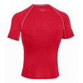 thumbnail image 2 of Under Armour 1257468 Men's Red Armour HeatGear Short Sleeve Compression Shirt, 2 of 2