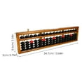 thumbnail image 3 of Miangastore Retro Abacus Traditional Chinese Abacus Math Learning Tool Counting Tool (17 Column), 3 of 9