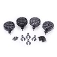 thumbnail image 1 of 4pcs RC Car LED Light Cover Pantalla para 1:10 Tamiya HSP (Round Black), 1 of 7