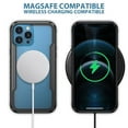 thumbnail image 2 of Allytechgroup iPhone 16 Pro Clear Case Mangetic, Wireless Charging Military Grade Shockproof Bumper Anti-Scratch Anti-Yellow Hard Shell Magsafe Compatible Case for Apple iPhone 16 Pro, Black, 2 of 7