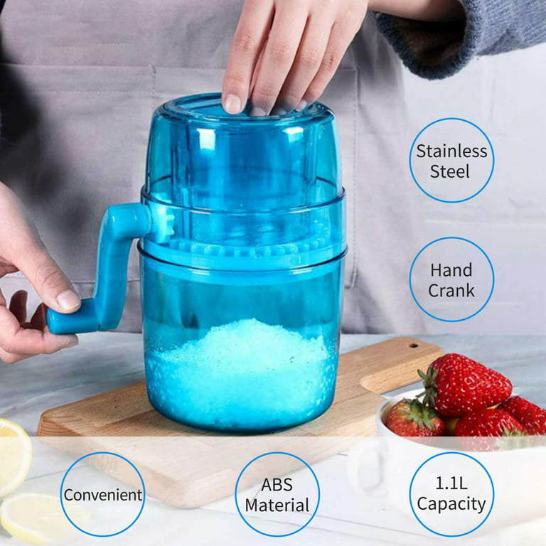 Electric Ice Crusher Machine Stainless Steel Ice Chopper Crushed Ice  Machine Ice Crushing Machine With Handle And Bowl
