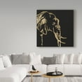 thumbnail image 3 of Trademark Fine Art 'Gilded Elephant on Black' Canvas Art by Chris Paschke, 3 of 3