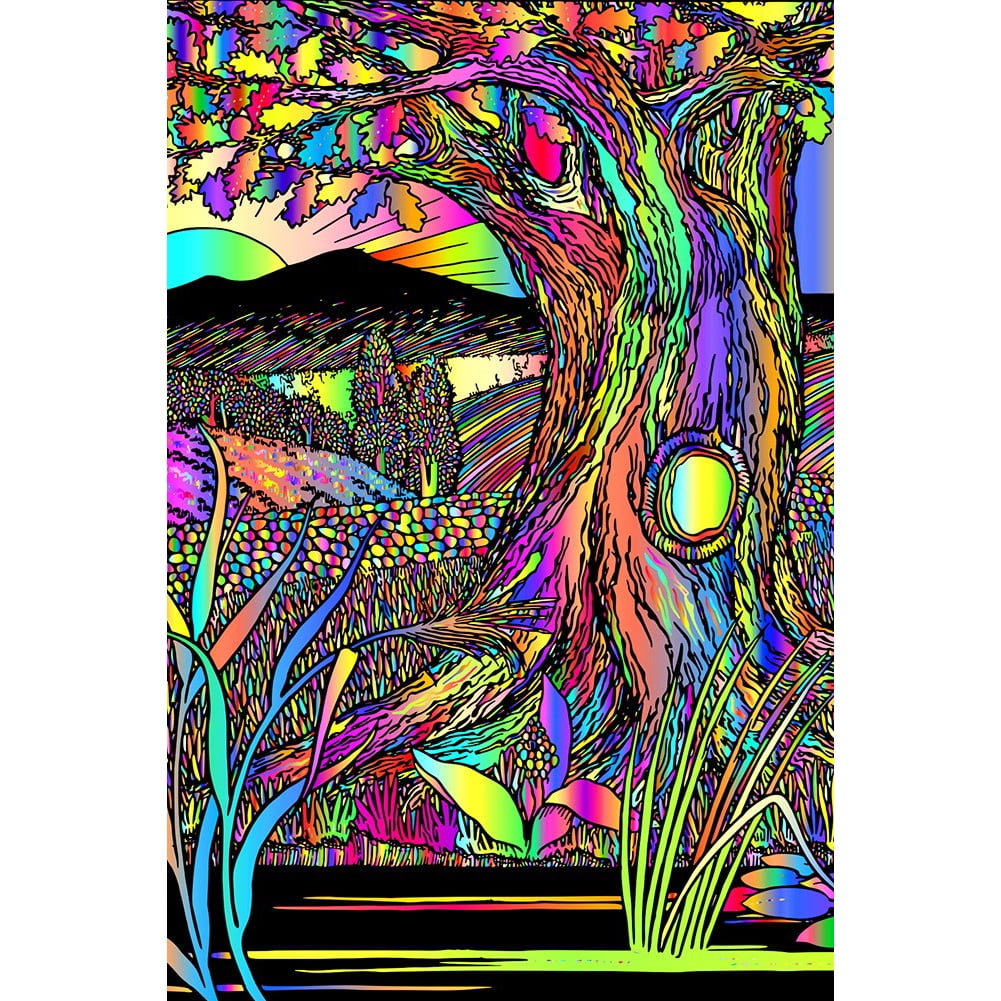 1000PCS DIY Art Collectibles Jigsaw Puzzles Educational Toys Love Tree Pattern 
