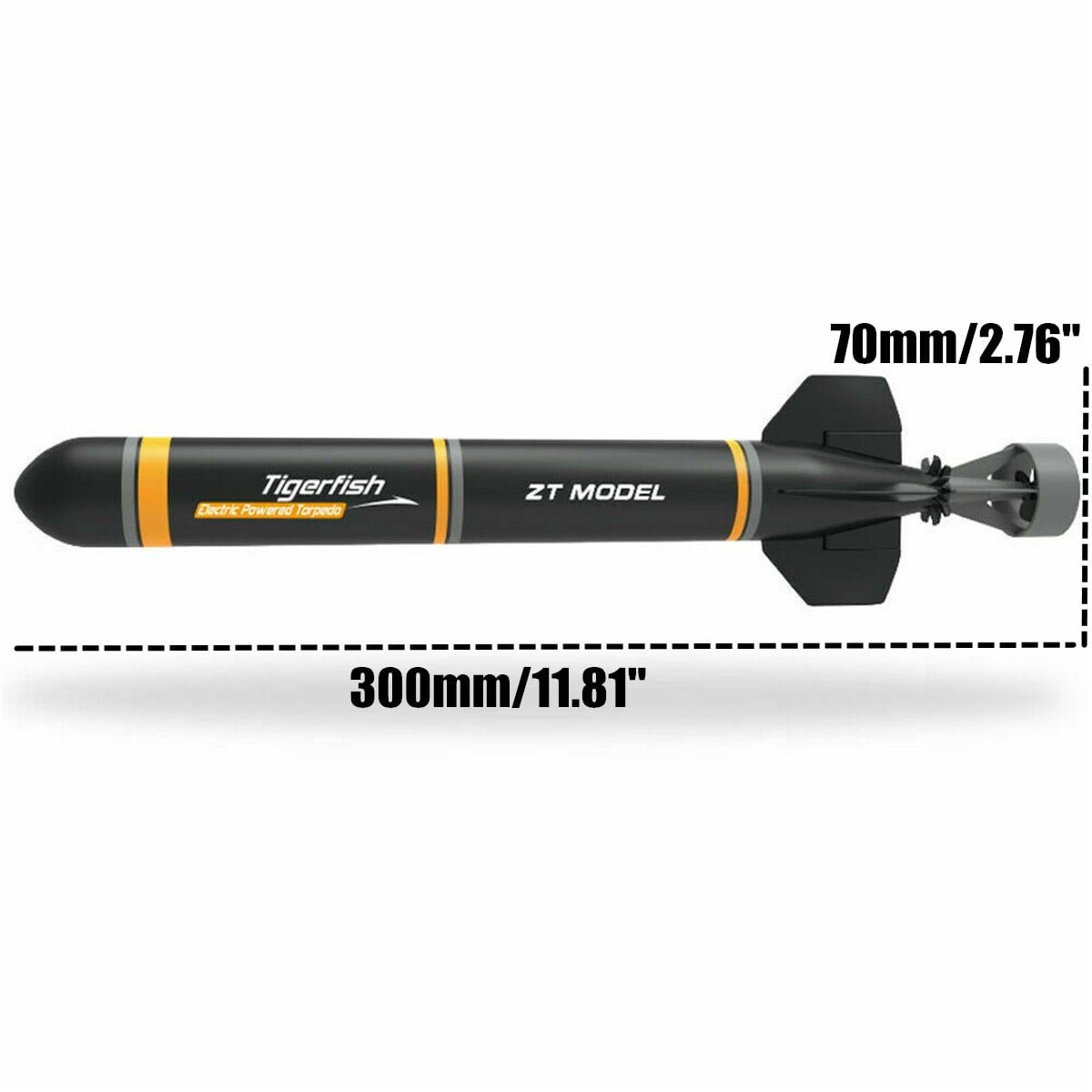 AU Electric RC Submarine Boat Torpedo Assembly Model Toy Kit DIY Extracurricular Walmart