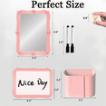 thumbnail image 2 of Pink Locker Accessories Set with Magnetic Whiteboard, Locker Mirror, Pen Holder, Markers, Back to School Essential Locker Kit, 2 of 4