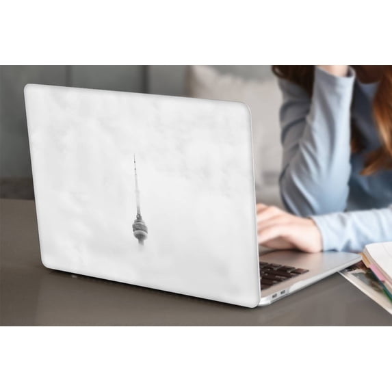 Hard Shell Case Only Compatible MacBook Pro 16"( Touch ID, 2021 2022 2023) Cable Tie Model M2 A2780 & A2485 M1, Type C Sky Series 0634