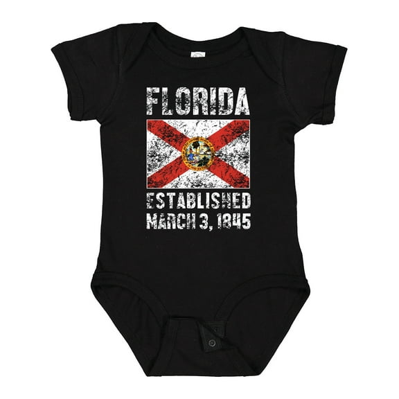 Inktastic Established March 3, 1845 Florida Flag Boys or Girls Baby Bodysuit