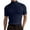 Navy, variant on WTXUE T-Shirts Short Sleeve, Mock Neck Shirts for Men Male Spring Summer Solid T Shirt Blouse Turtleneck T Shirt Cotton Solid Casual Tops for Men Red L