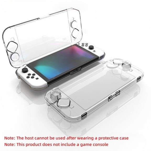 Magnetic Storage Case for Switch OLED/Lite, AJITOMO All-in-One Protective Shell with Clear Cover
