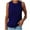 Blue, variant on DQRPSEETB Womens Tank Tops Women's Casual Comfort Round Neck Solid Color Hundred Sleeveless Vest Tops Womens Workout Tank Tops