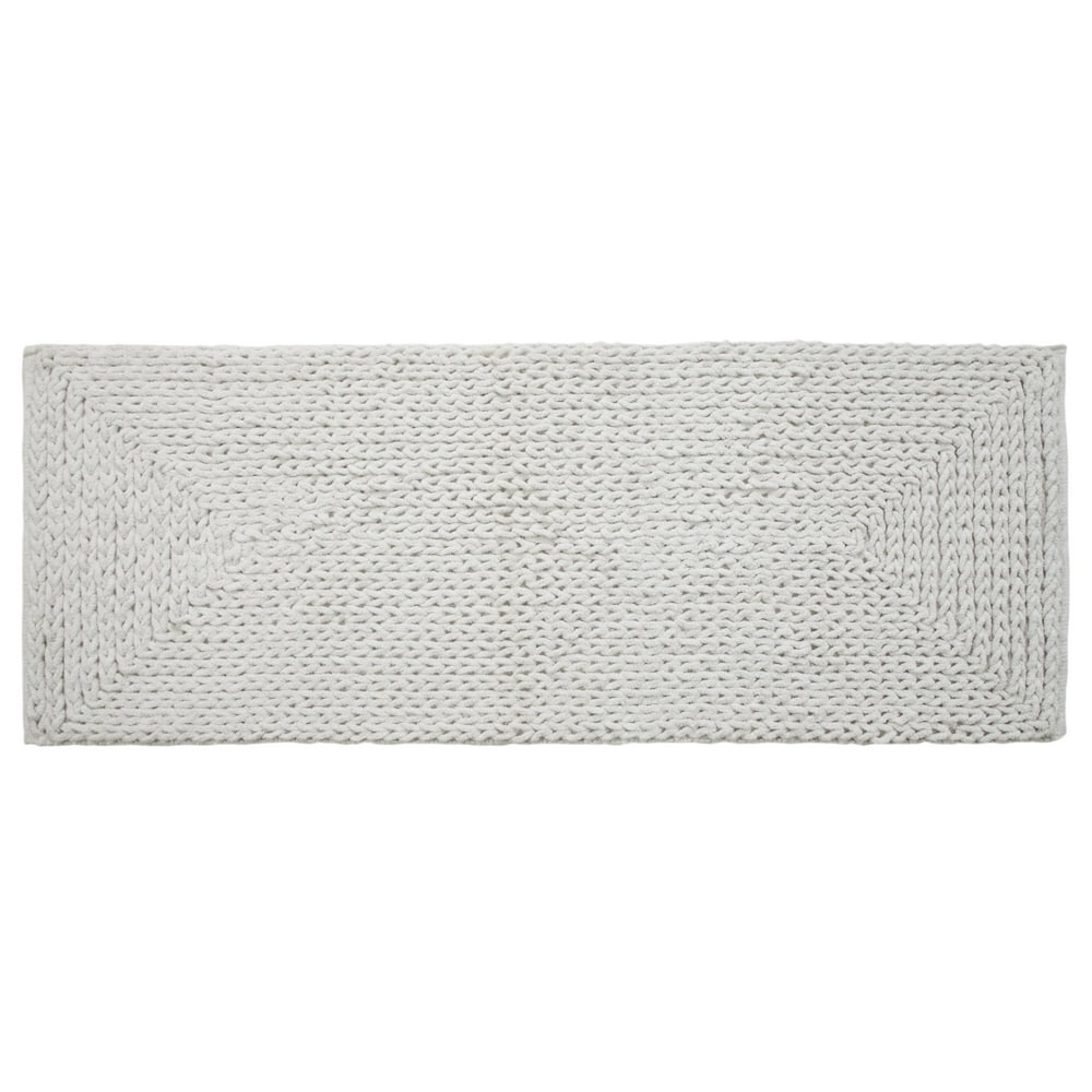 Extra Absorbent and Durable Braided Chenille Oversized Bath Rug or