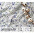 thumbnail image 3 of RUVANTI 100% Organic Cotton Sheets - King Size Sheet Set - 4 Piece Percale Weave Bedding, Crisp, Cooling & Breathable, Soft & Durable, 16" Deep Pocket, Hotel Quality Sábanas - Heather, 3 of 7