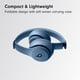 thumbnail image 4 of Beats Solo 4 - Wireless Bluetooth On-Ear Headphones, Apple & Android Compatible, Up to 50 Hours of Battery Life - Slate Blue (Renewed), 4 of 5
