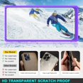 thumbnail image 4 of Case for Samsung Galaxy S22 Ultra, Slim Thin Soft TPU Bumper & Hard PC Transparent Back Shockproof Scratch Resistant Protective Phone Case for Samsung Galaxy S22 Ultra (Purple), 4 of 15