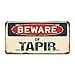 thumbnail image 3 of SignMission A-LP-04-1157 Beware of Tapir Aluminum License Plate, 3 of 4