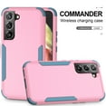 thumbnail image 3 of SaniMore for Samsung Galaxy S23 Plus Case, Rugged PC & Flexible TPU 3-Layer Shock Absorbing Magnetic Cover Support Wireless Charging Military Grade Shockproof Protective Shell, Pink+Gray, 3 of 7