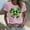 04 Pink, variant on YueHuiYing St Patrick's Day V Neck Shirts for Womens Irish Green Bow Graphic Tee Funny Heart Printed Short Sleeve Shirts Tops
