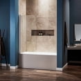 thumbnail image 2 of Dreamwerks 30 in. W x 59 in. H Frameless Pivot Tub Door with Clear Glass in Chrome, 2 of 4