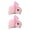 Pink, variant on opolski 1 Pair Winter Plush Bunny Hairpins Hair Clips Vivid Color Creative Shape Adorable Sweet Hairpins Hair Accessory for Kids Rose Red